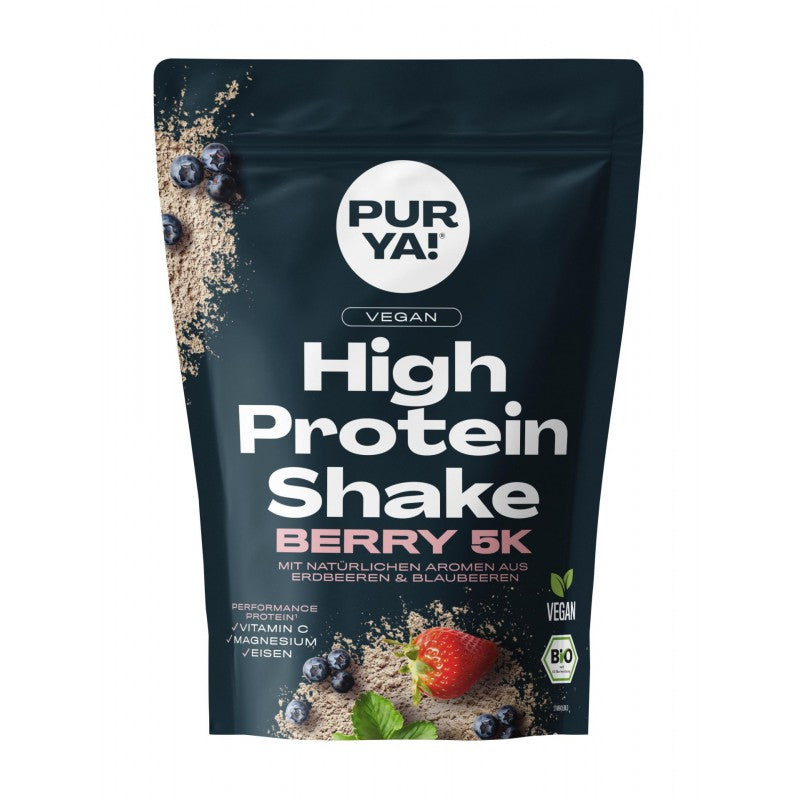 PURYA! BIO Vegan High Protein Shake Berry 5-Komponenten Protein
