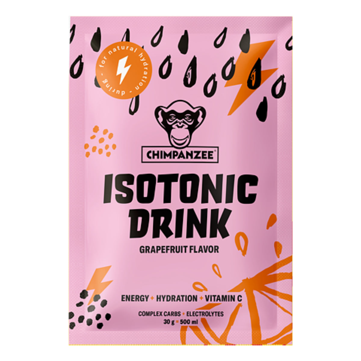 Chimpanzee Isotonic Drink Pulver Grapefruit - 30g Portionsbeutel - MHD 19.08.26