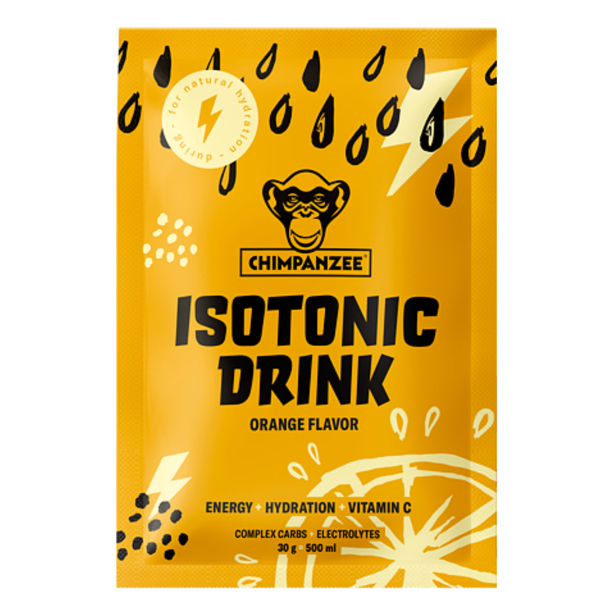 Chimpanzee Isotonic Drink Pulver Orange - 30g Portionsbeutel - MHD 15.08.26