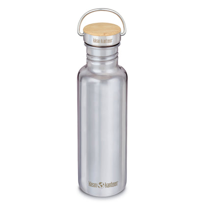Klean Kanteen Reflect - 532ml Edelstahl Trinkflasche mit Bambusdeckel