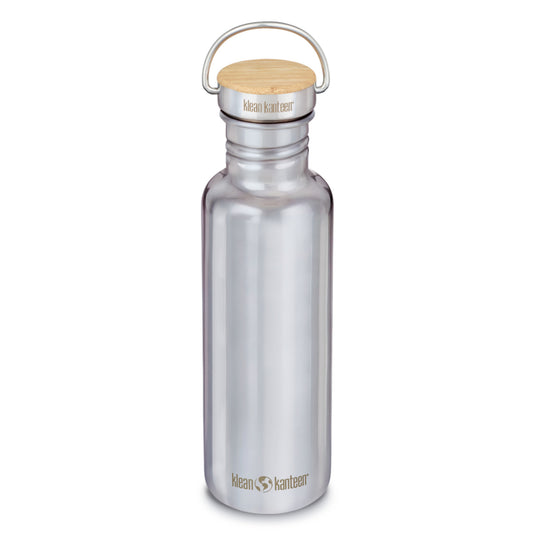 Klean Kanteen Reflect - 532ml Edelstahl Trinkflasche mit Bambusdeckel