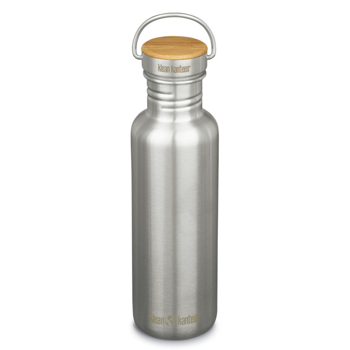 Klean Kanteen Reflect - 800ml Edelstahl Trinkflasche mit Bambusdeckel
