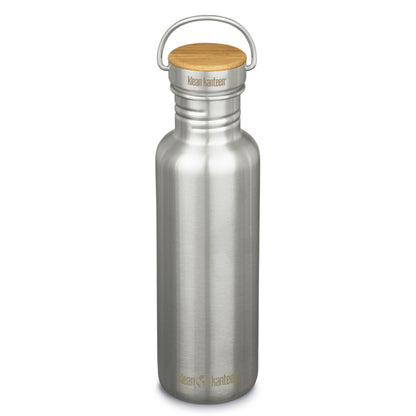 Klean Kanteen Reflect - 800ml Edelstahl Trinkflasche mit Bambusdeckel