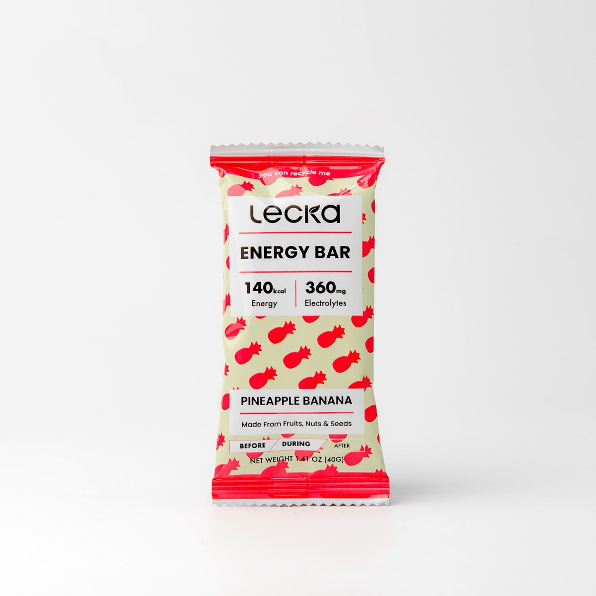 LECKA Energy Bar Pineapple Banana
