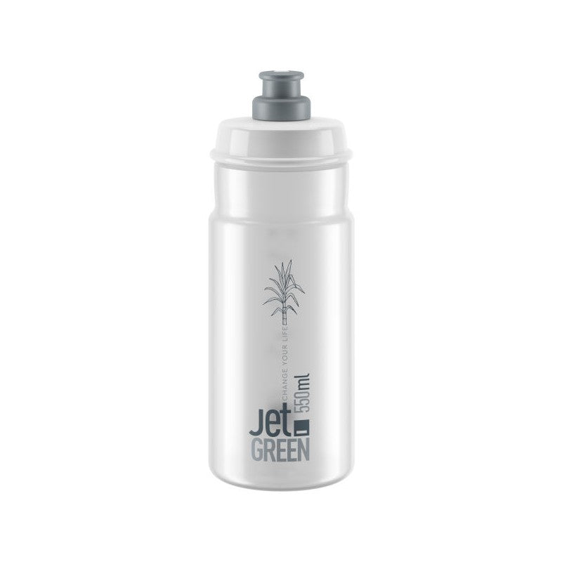 ELITE Jet Green BIO Trinkflasche 550ml - transparent-grau