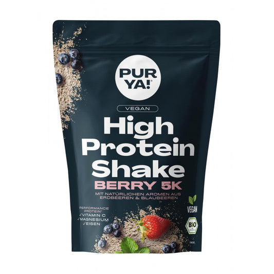 PURYA! BIO Vegan High Protein Shake Berry 5-Komponenten Protein