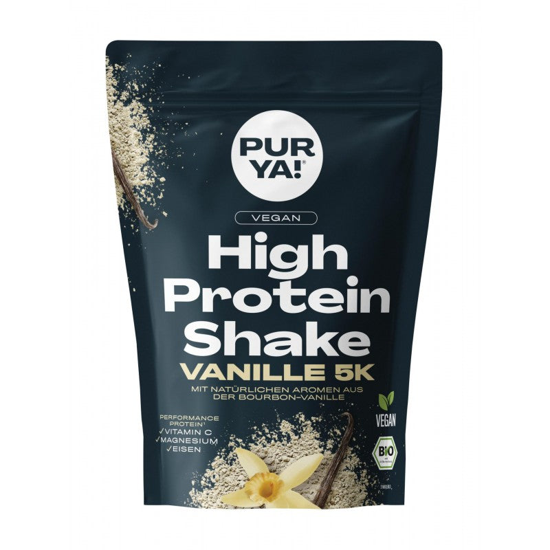 PURYA! BIO Vegan High Protein Shake Vanille 5-Komponenten Protein